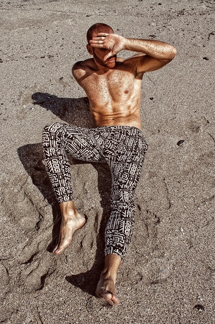 Männer Model Sommersprossen