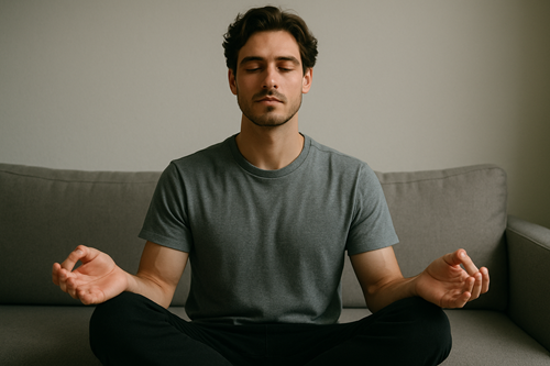 Männliches Model Meditation