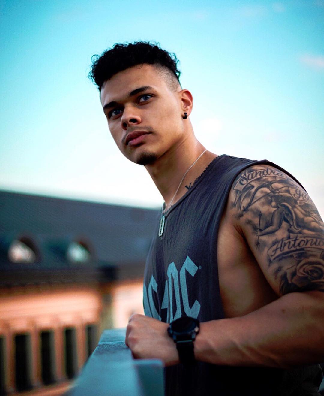 Tattoo Model bei einem Shooting in Düsseldorf